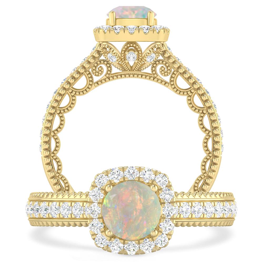 Yellow Gold - Opal