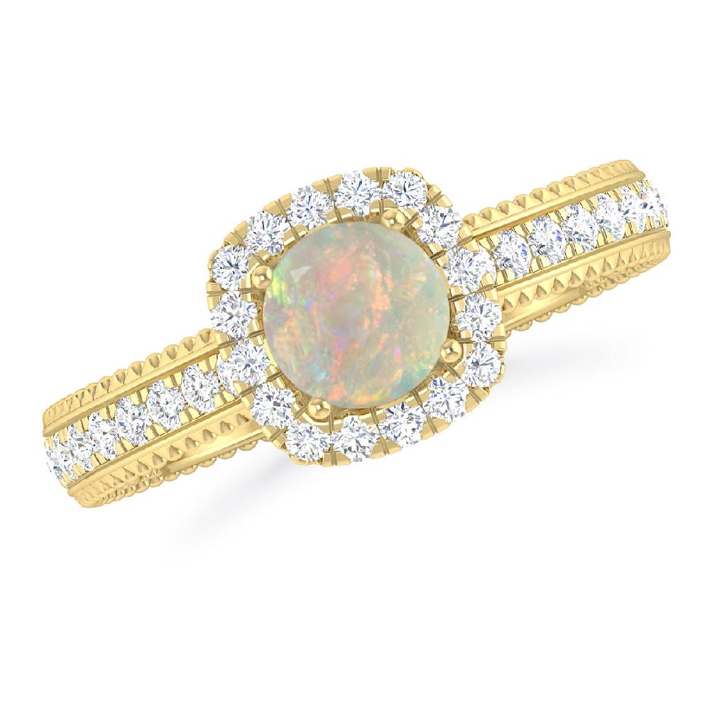 Yellow Gold - Opal