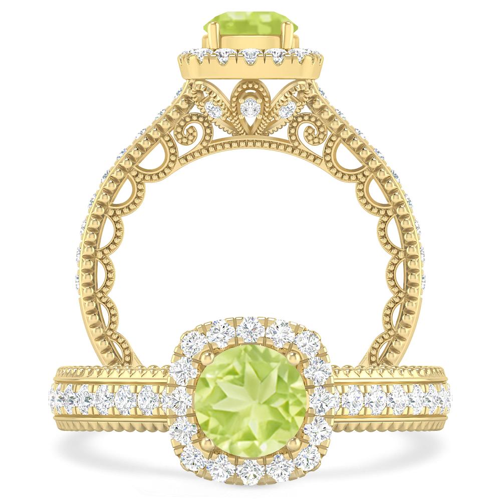 Yellow Gold - Peridot