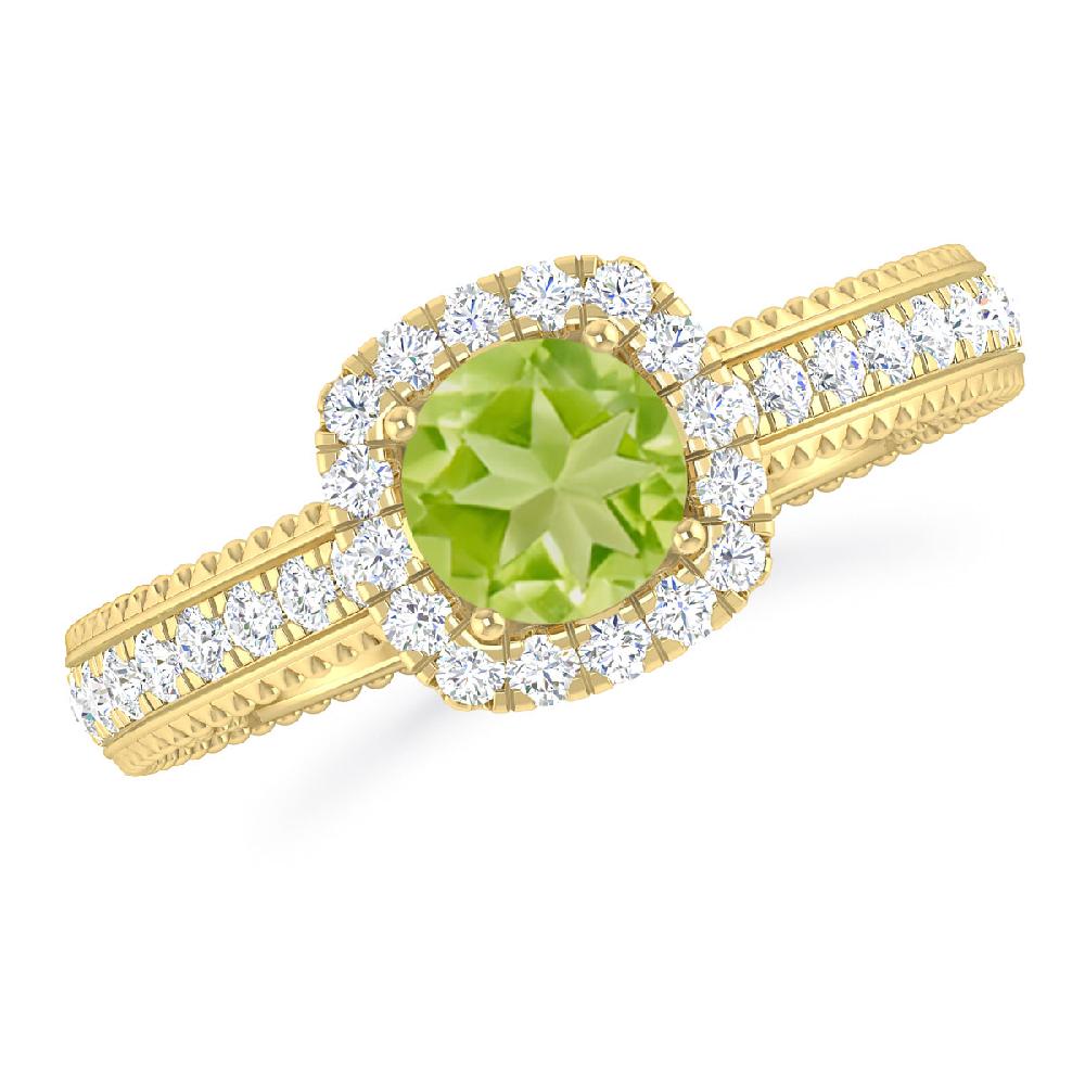 Yellow Gold - Peridot