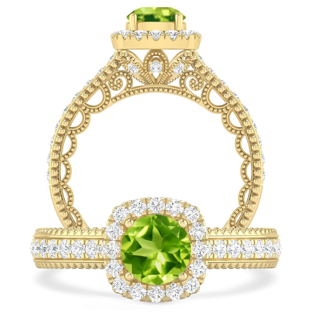 Yellow Gold - Peridot