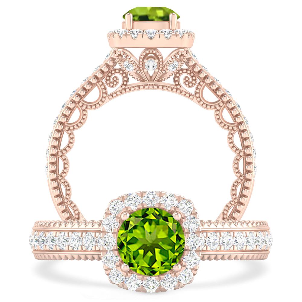 Rose Gold - Peridot