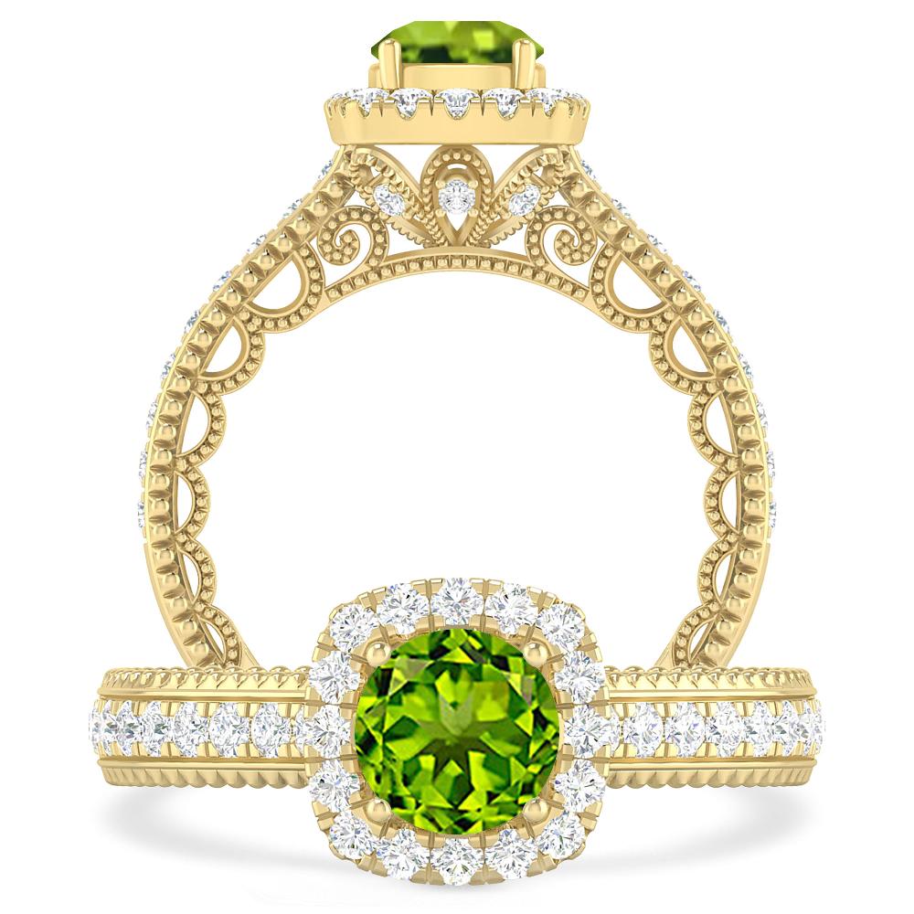 Yellow Gold - Peridot