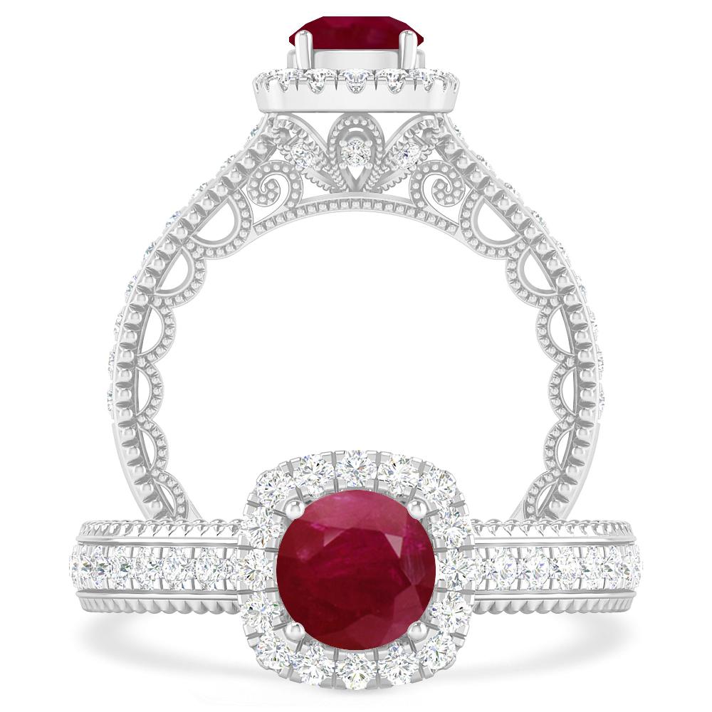 White Gold - Ruby