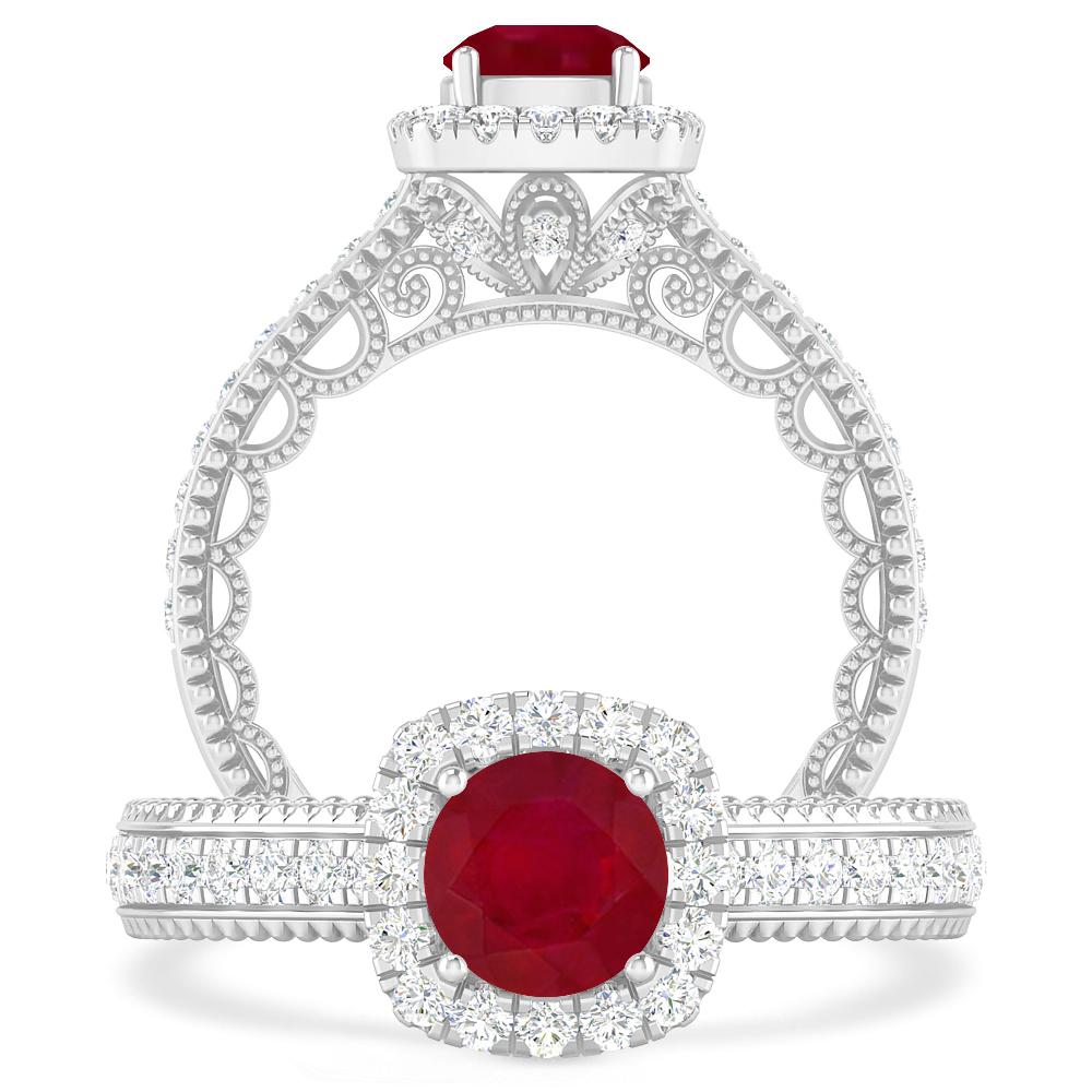 White Gold - Ruby