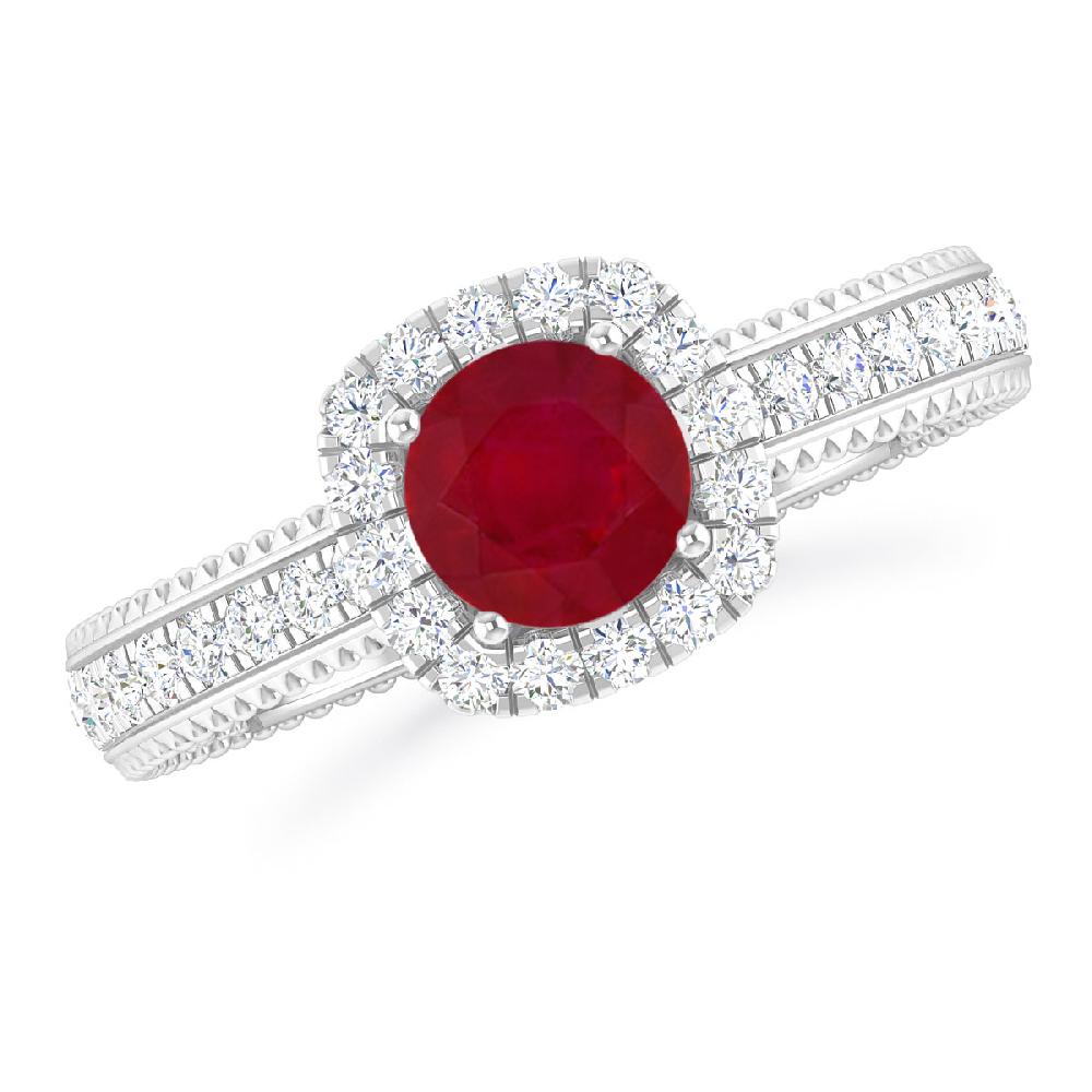 White Gold - Ruby