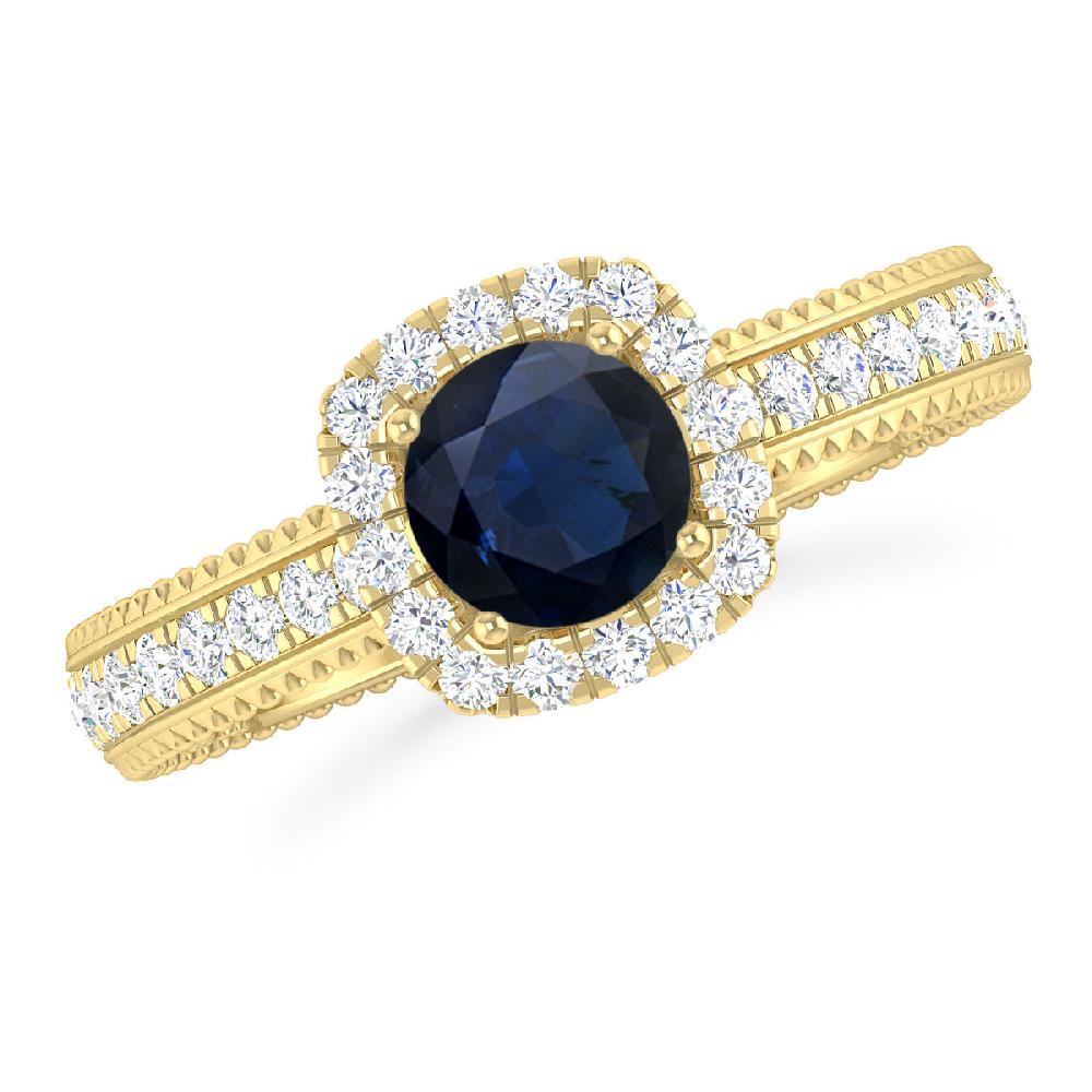 Yellow Gold - Sapphire