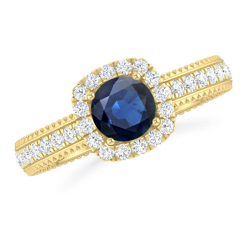 Yellow Gold - Sapphire