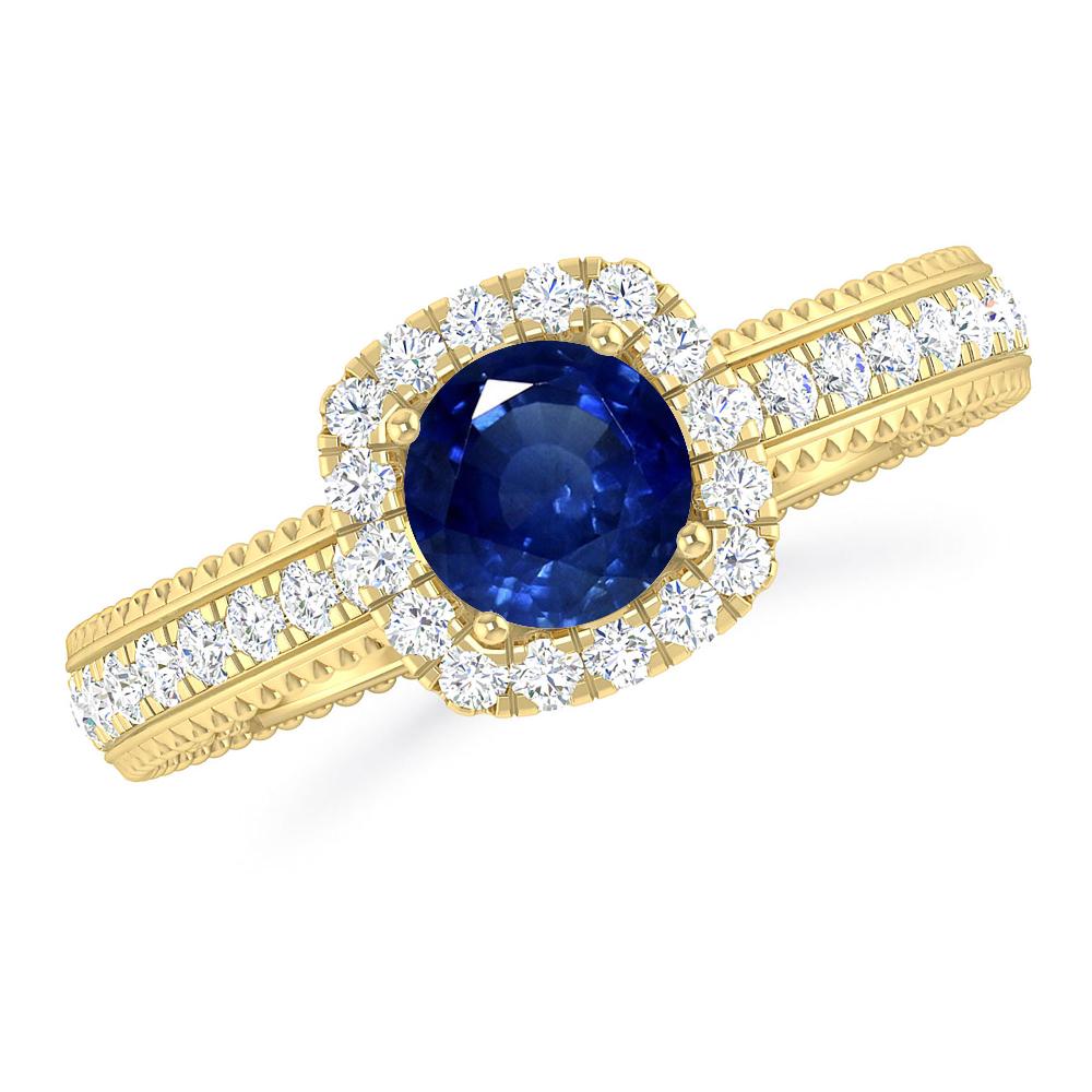 Yellow Gold - Sapphire