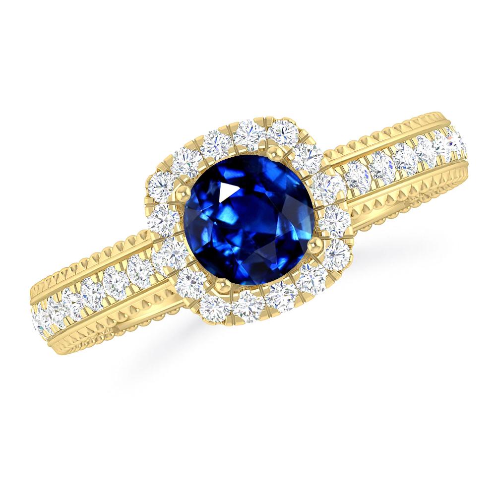 Yellow Gold - Sapphire