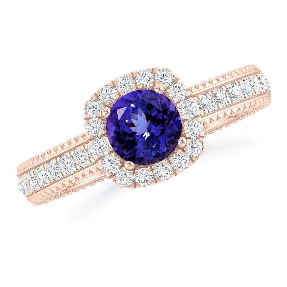 Rose Gold - Tanzanite