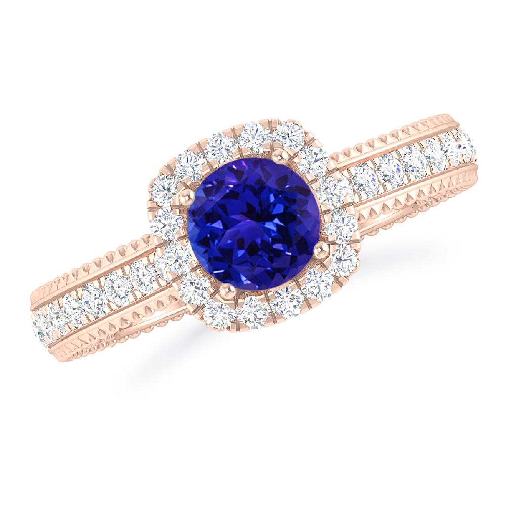 Rose Gold - Tanzanite