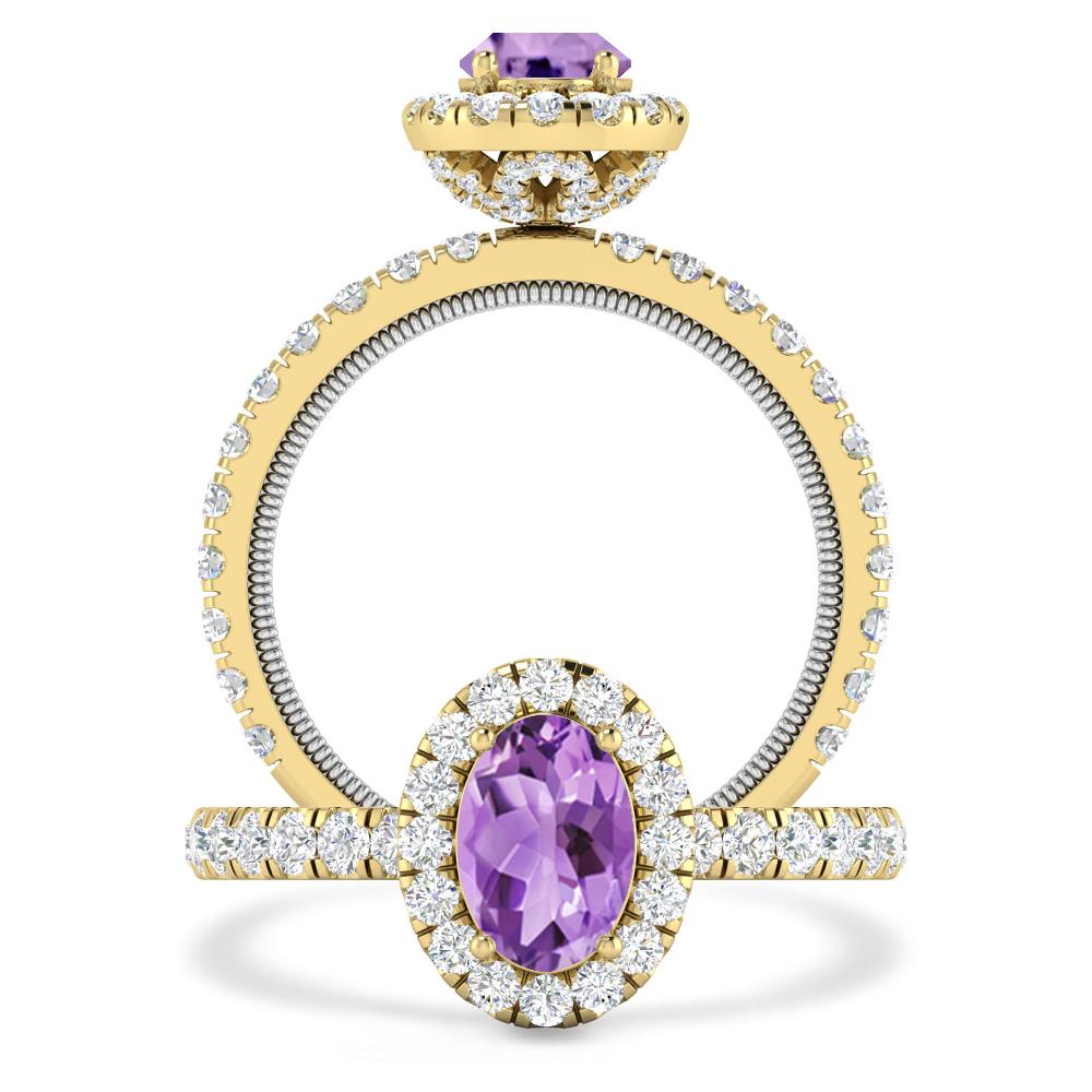 Yellow Gold - Amethyst