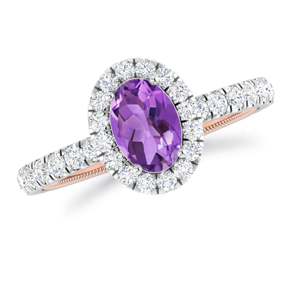 White Gold - Amethyst