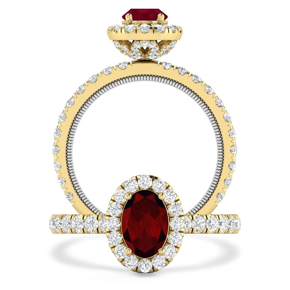 Yellow Gold - Garnet