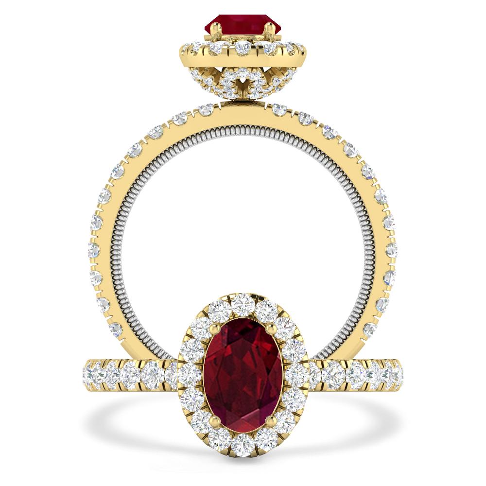 Yellow Gold - Garnet