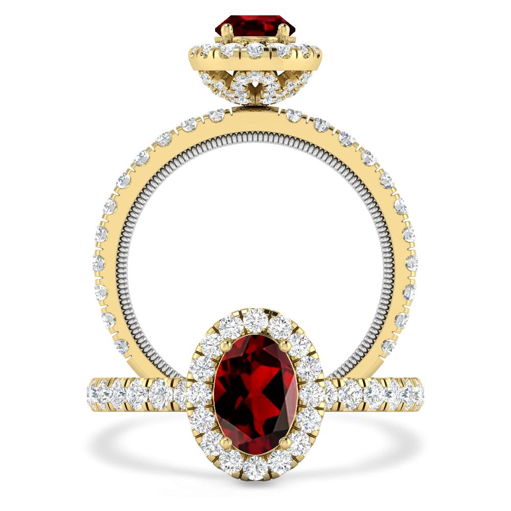 Yellow Gold - Garnet