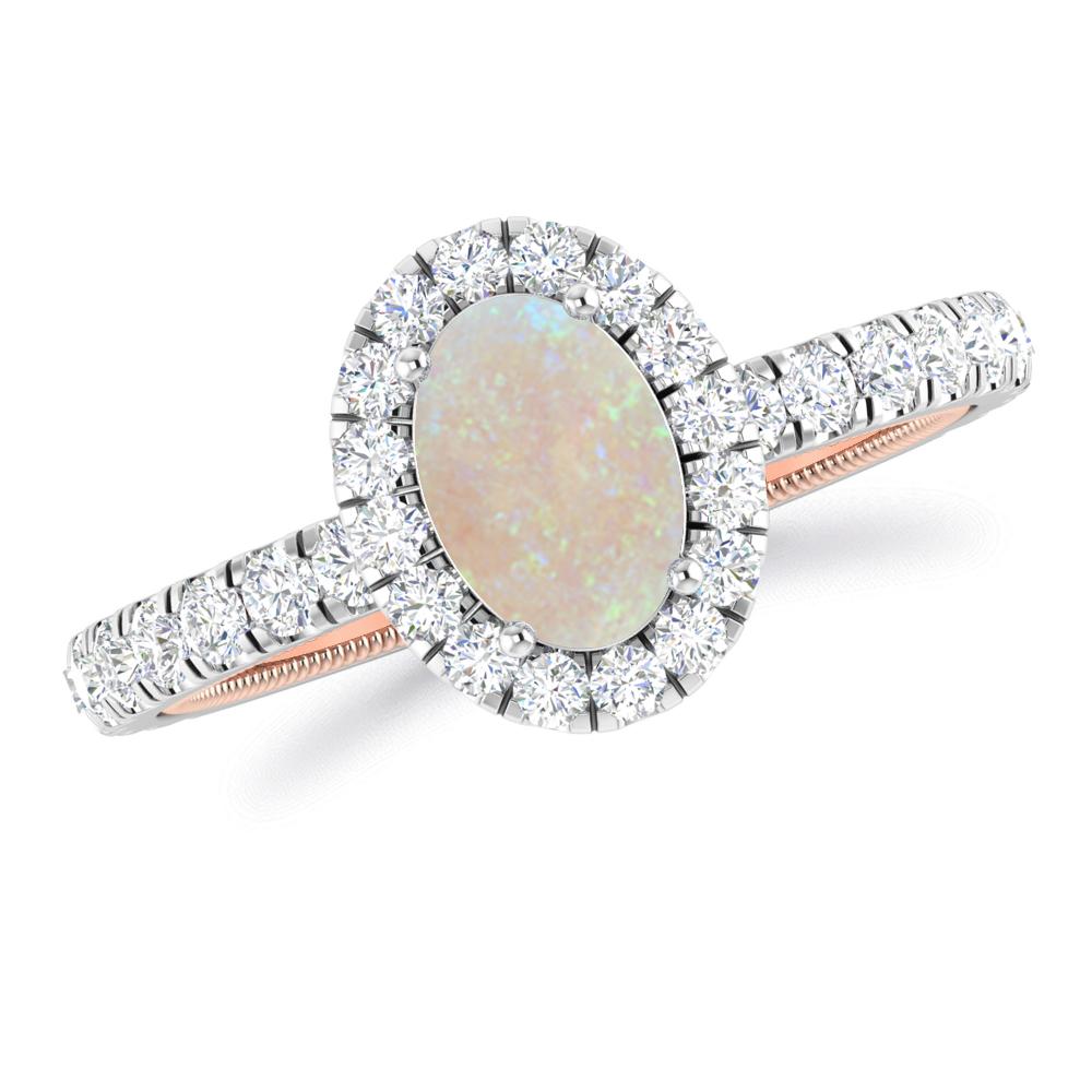 White Gold - Opal