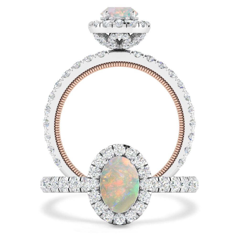 White Gold - Opal