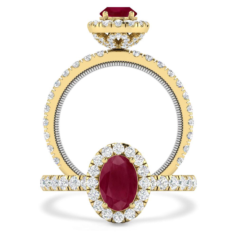 Yellow Gold - Ruby