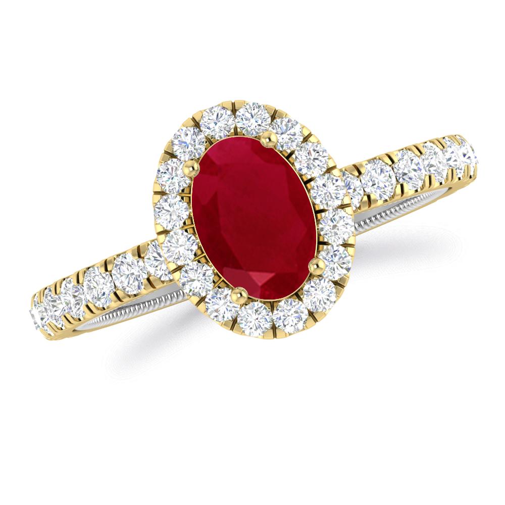 Yellow Gold - Ruby