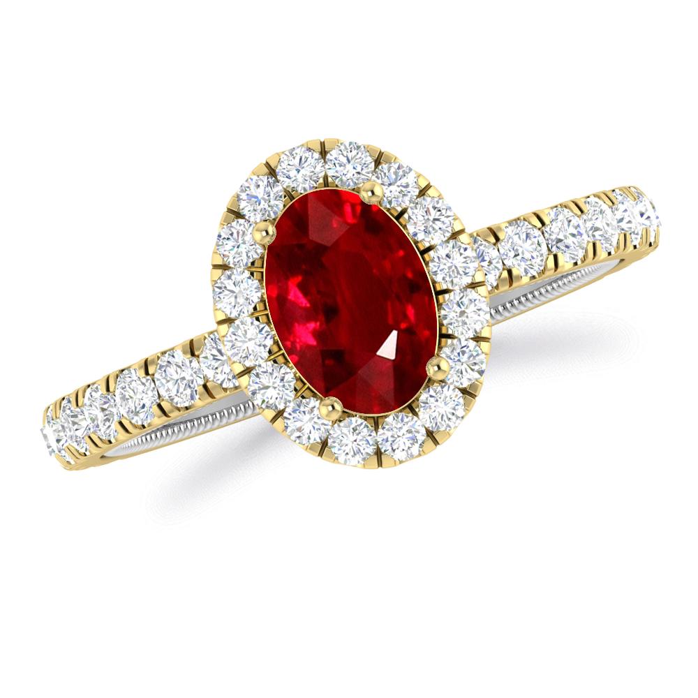 Yellow Gold - Ruby