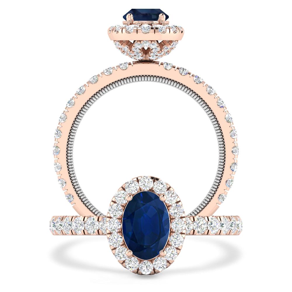 Rose Gold - Sapphire