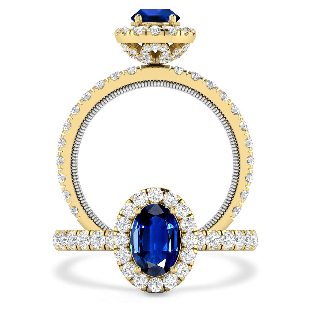 Yellow Gold - Sapphire