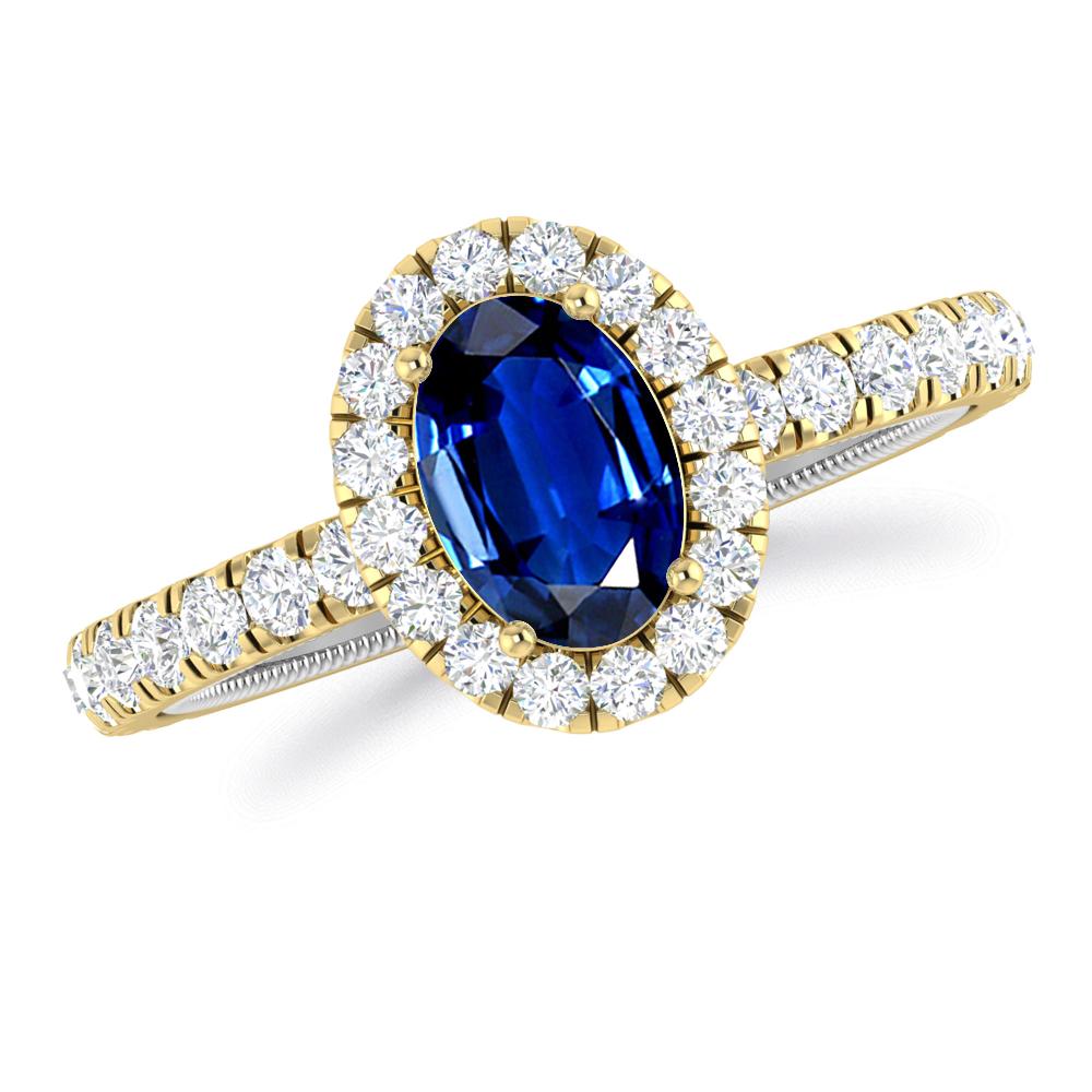 Yellow Gold - Sapphire