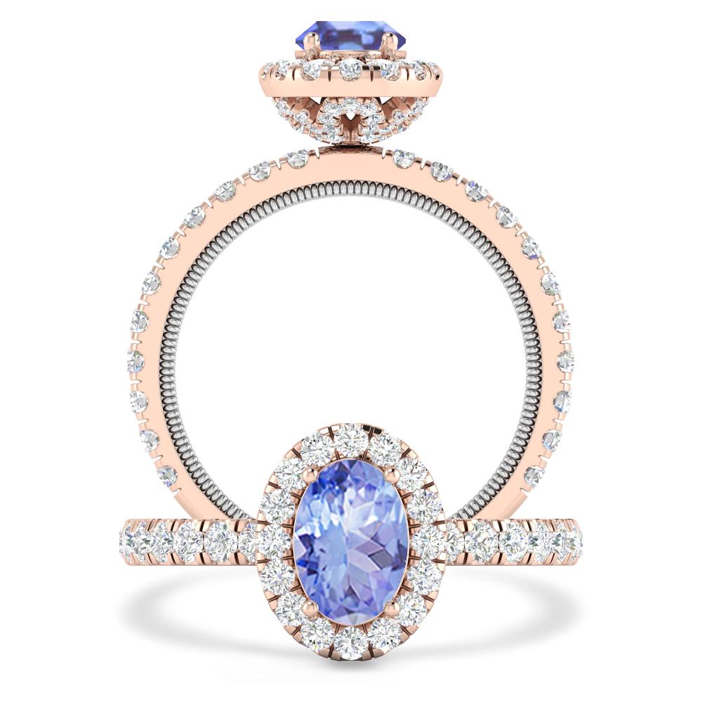 Rose Gold - Tanzanite