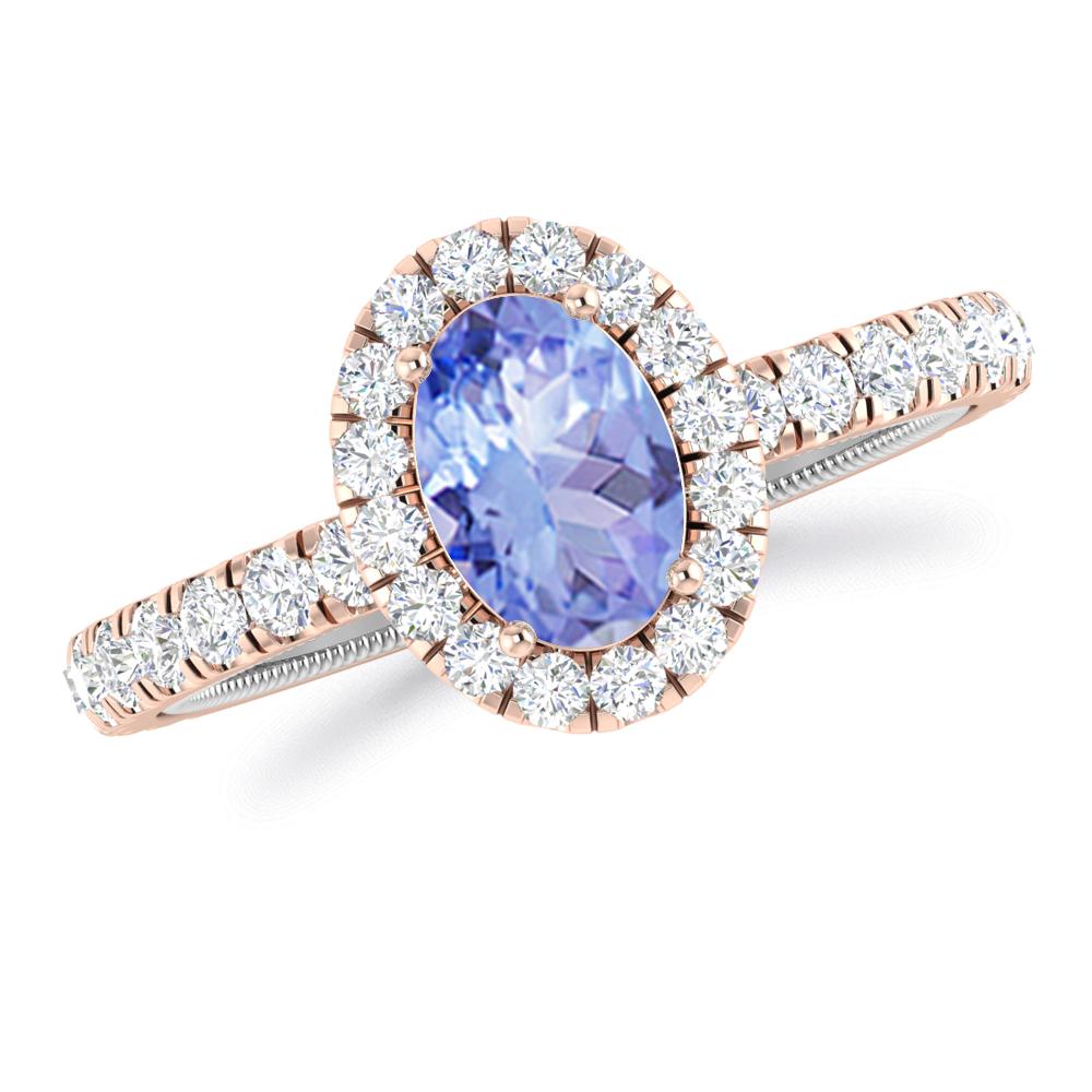 Rose Gold - Tanzanite