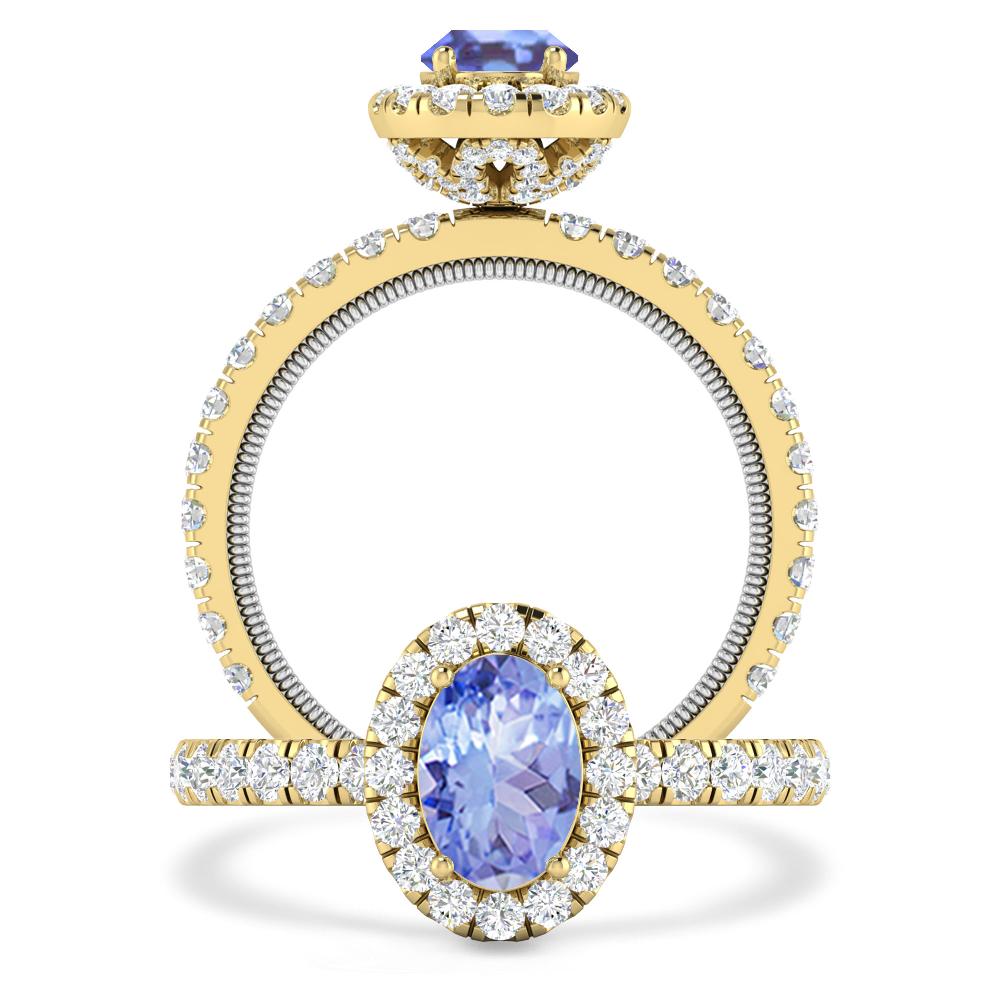 Yellow Gold - Tanzanite