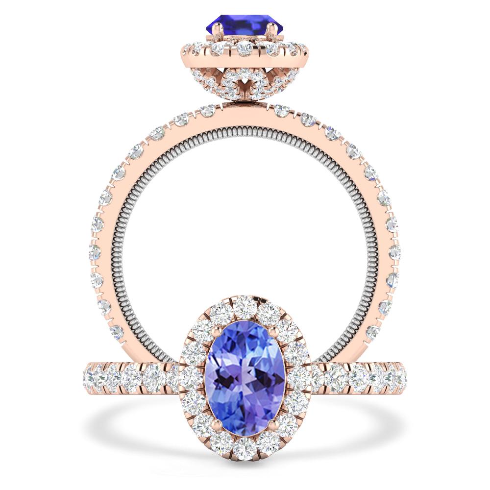 Rose Gold - Tanzanite