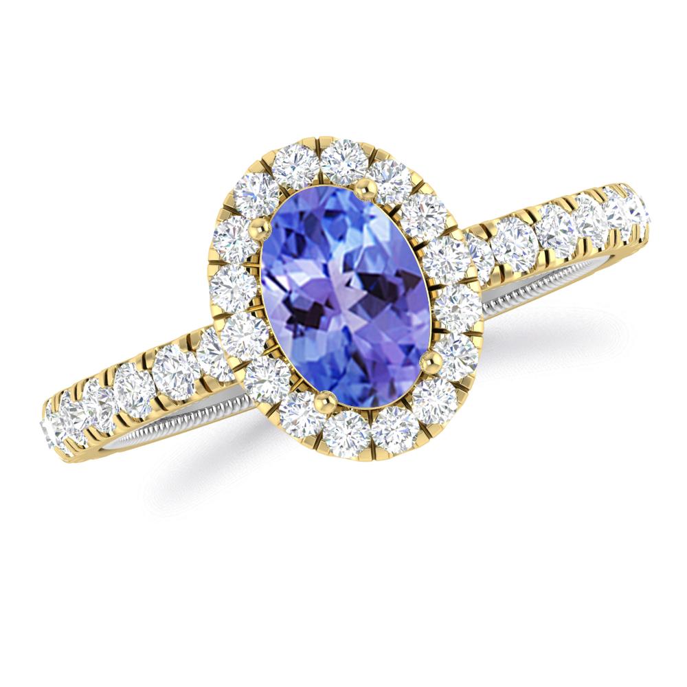 Yellow Gold - Tanzanite