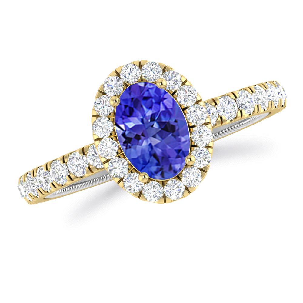 Yellow Gold - Tanzanite