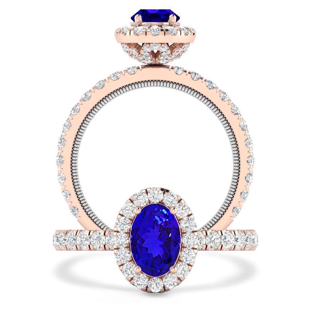 Rose Gold - Tanzanite