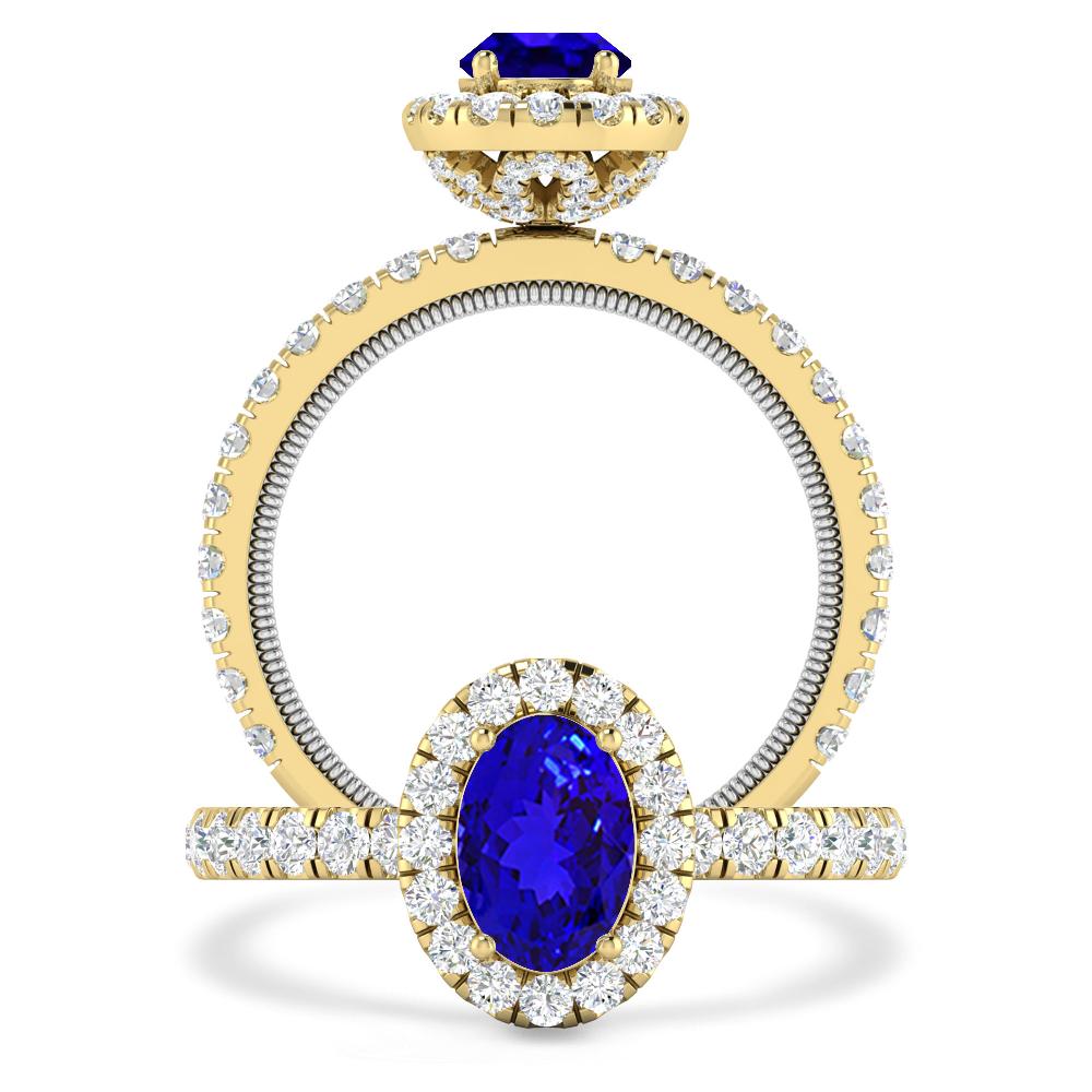 Yellow Gold - Tanzanite