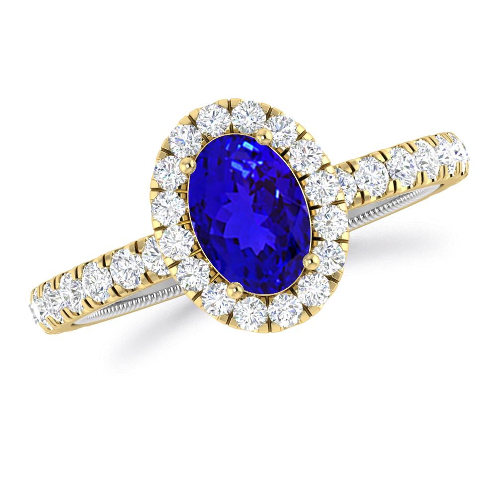 Yellow Gold - Tanzanite