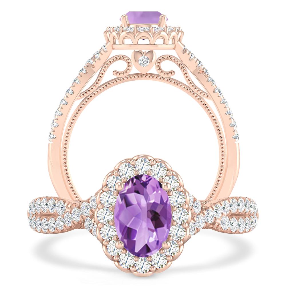 Rose Gold - Amethyst