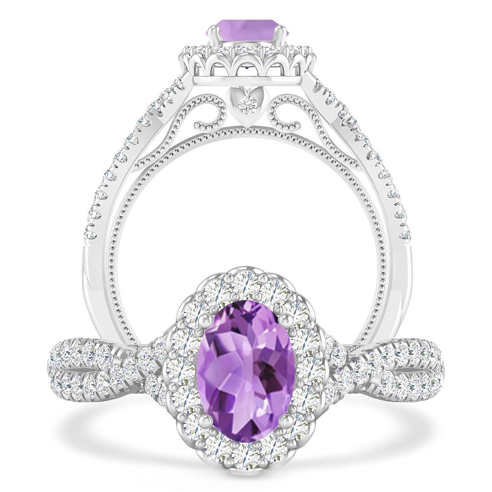 White Gold - Amethyst