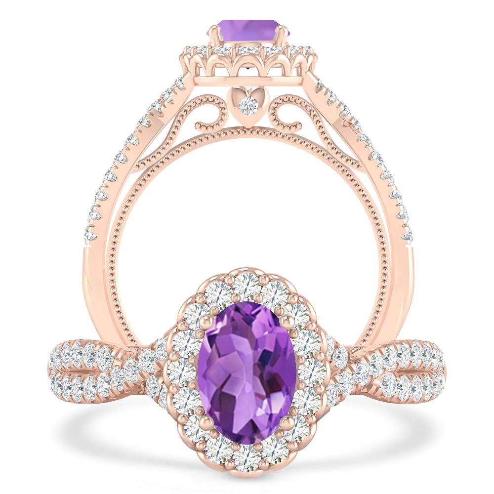 Rose Gold - Amethyst