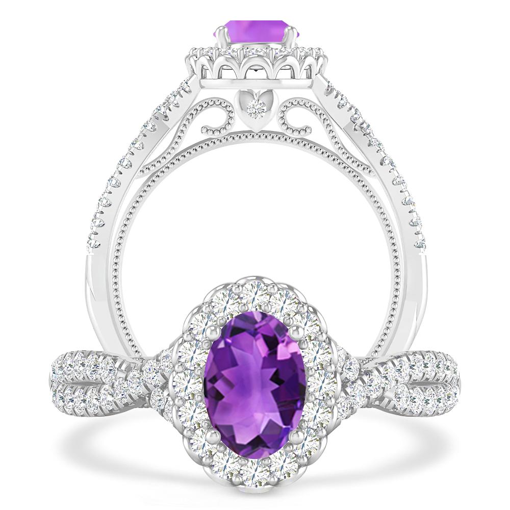 White Gold - Amethyst