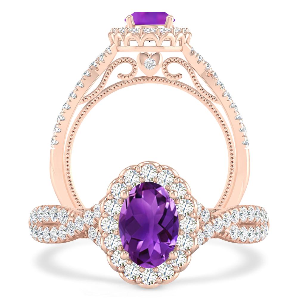 Rose Gold - Amethyst