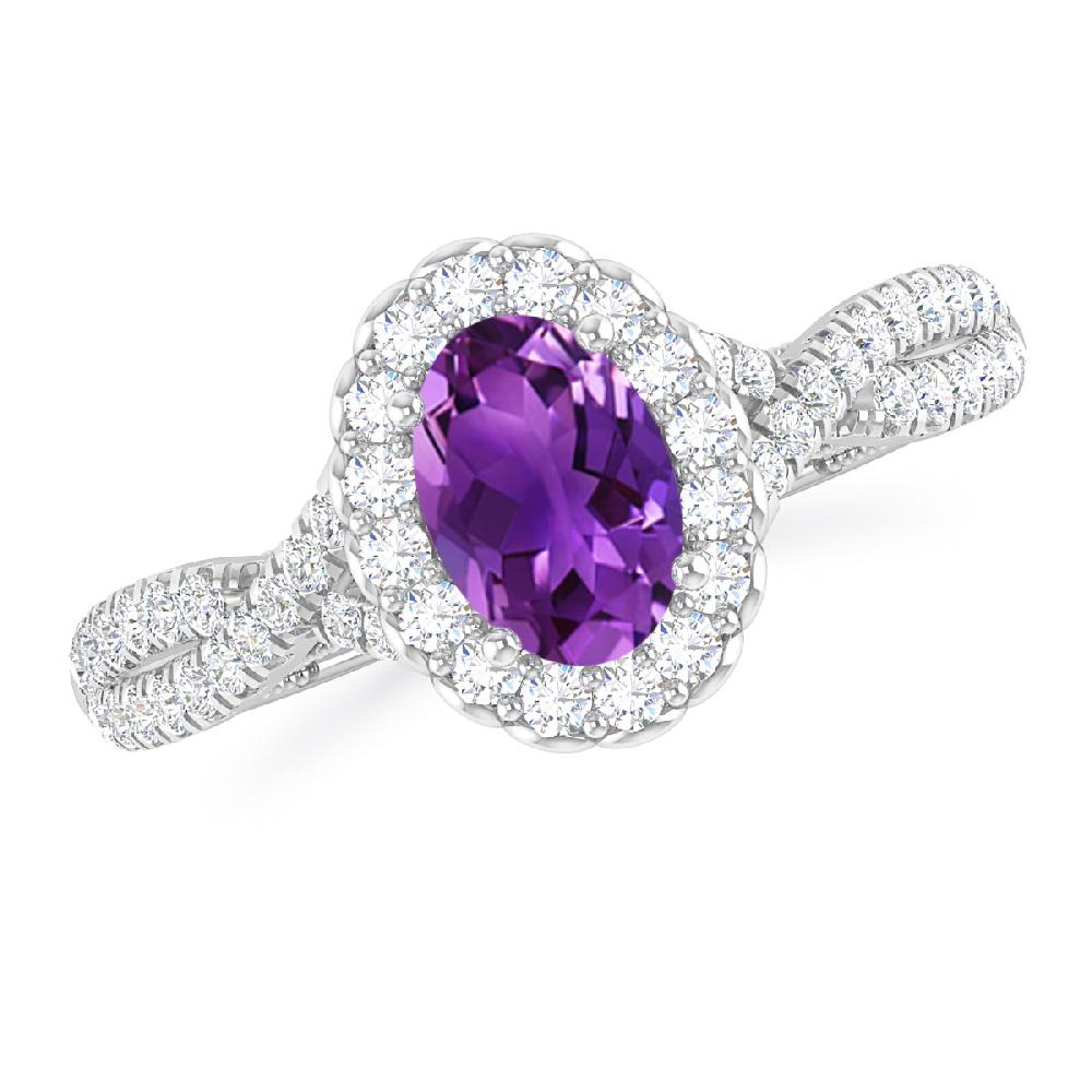 White Gold - Amethyst