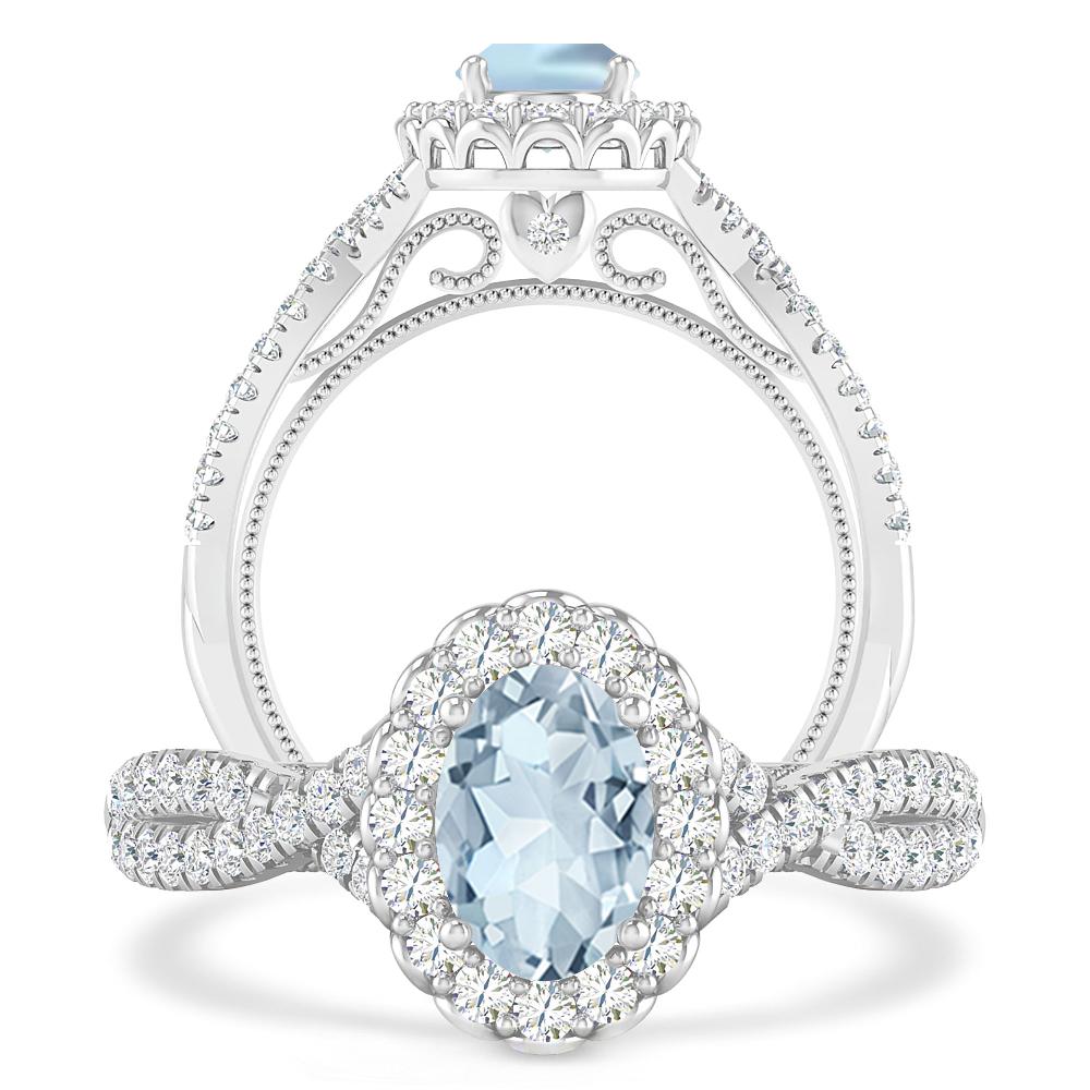 White Gold - Aquamarine