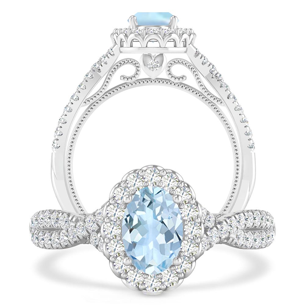 White Gold - Aquamarine