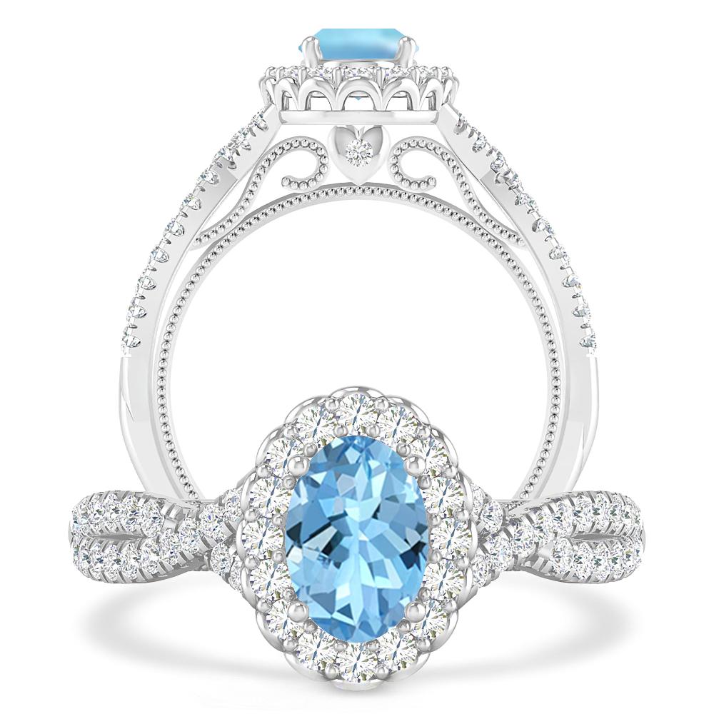 White Gold - Aquamarine