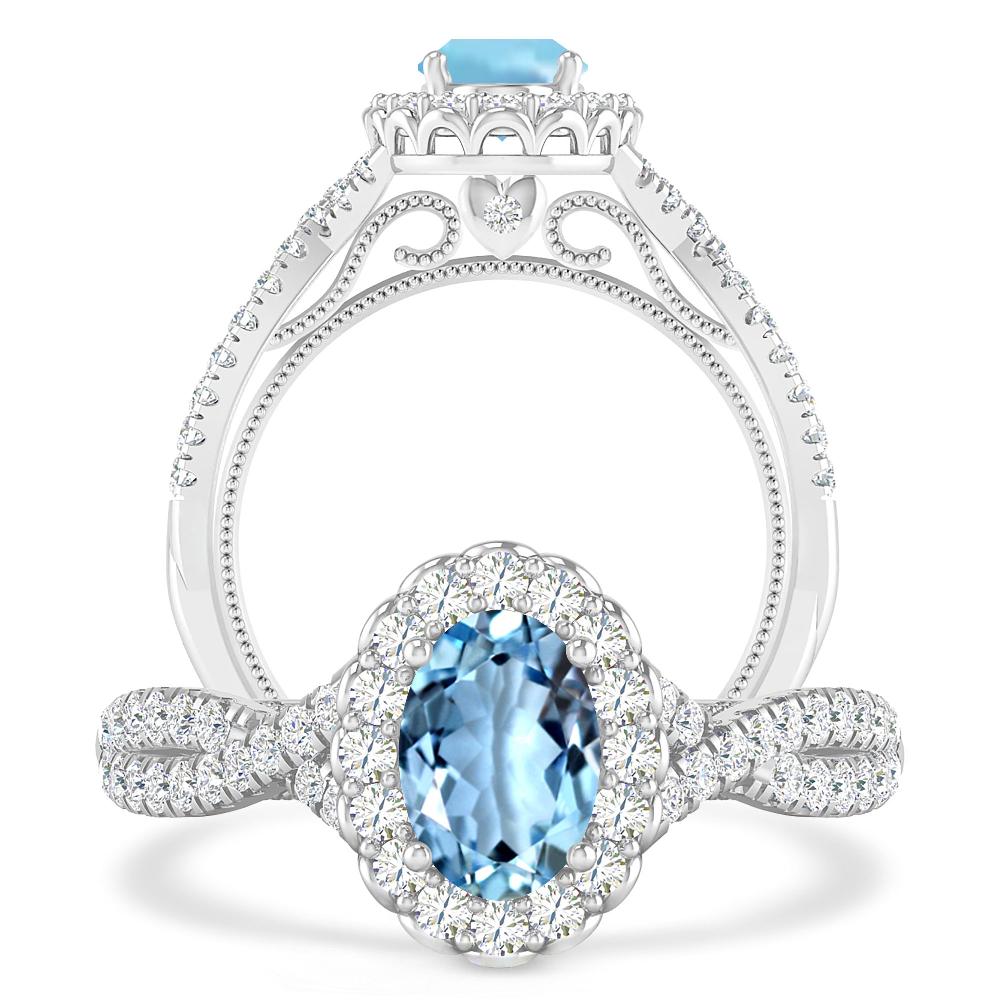 White Gold - Aquamarine