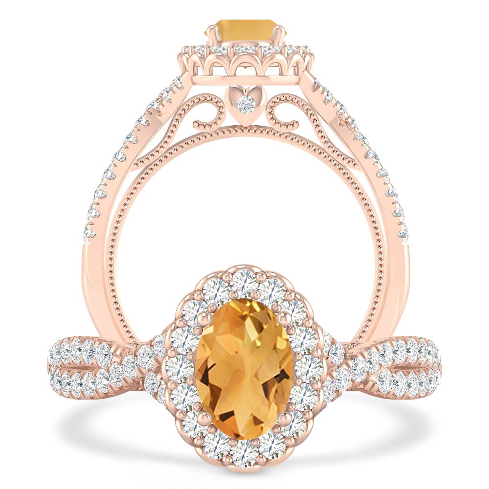 Rose Gold - Citrine