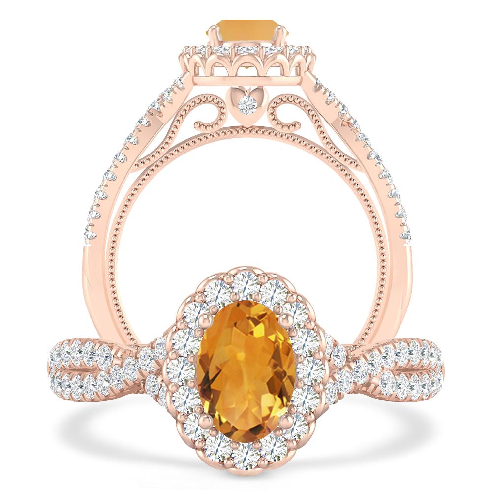 Rose Gold - Citrine